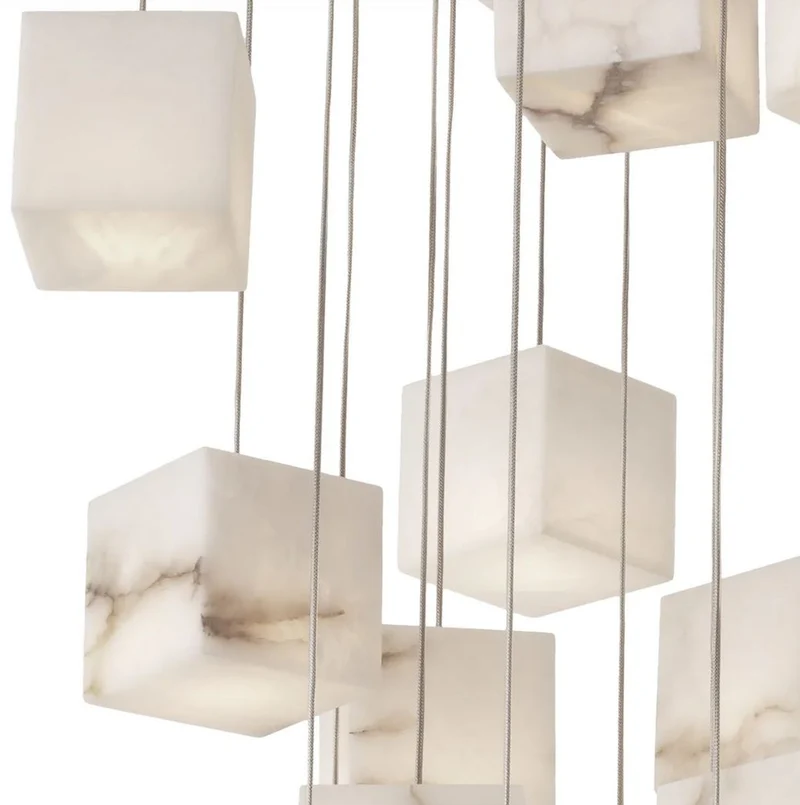 Casa Padrino Luxus LED Kronleuchter Antik Messing / Alabaster 60 x 60 x H. 180 cm - Wohnzimmer Kronleuchter mit Alabaster Lampenschirmen - Luxus Qualität