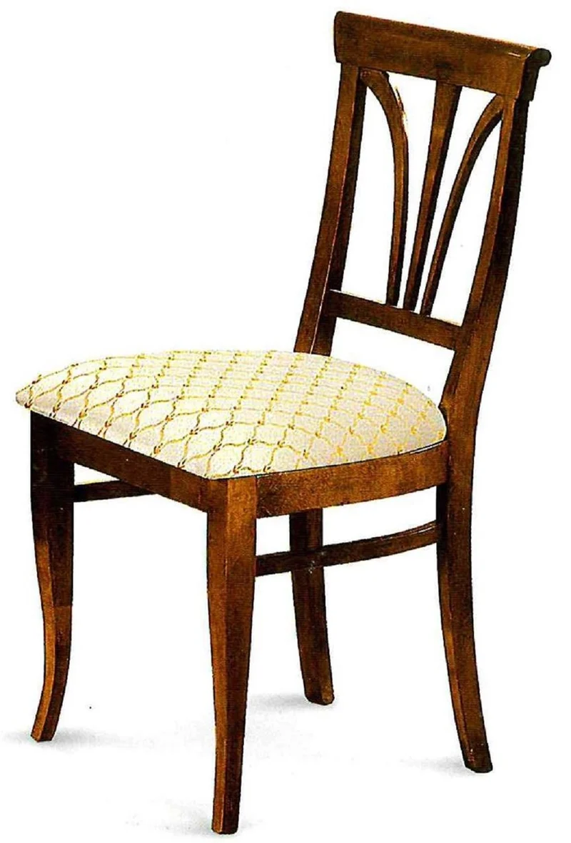 Casa Padrino Luxus Biedermeier Esszimmer Set Dunkelbraun - Made in Italy