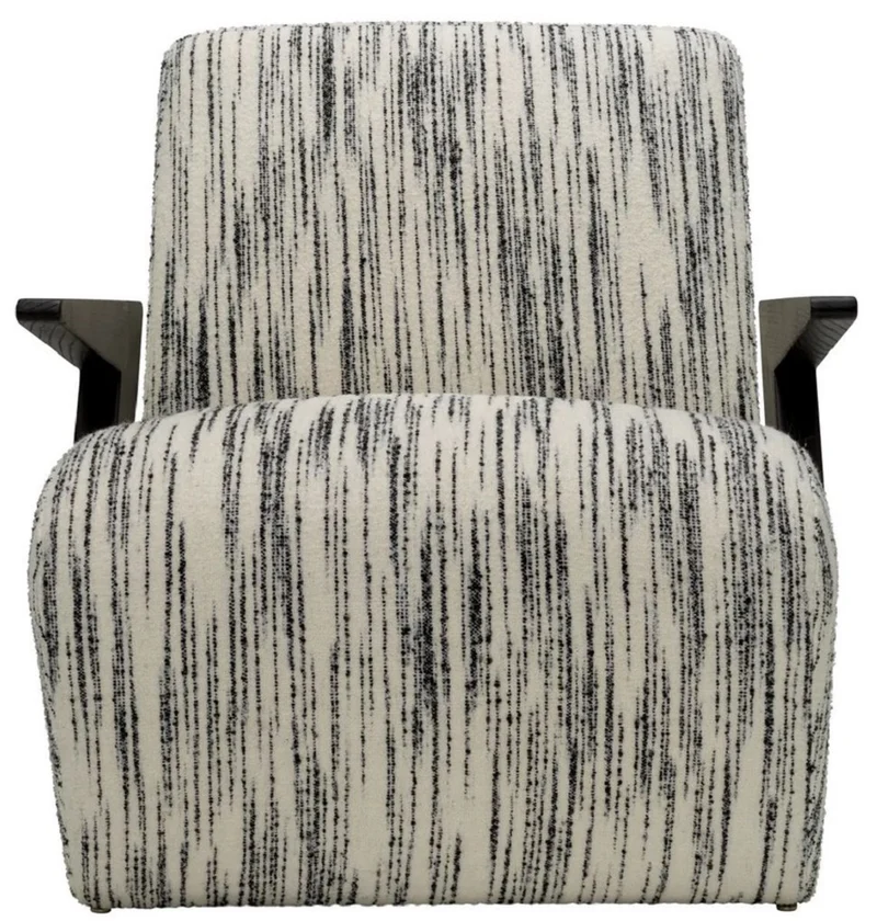 Casa Padrino Luxus Sessel Weiß / Schwarz 70 x 92 x H. 73 cm