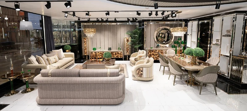 Casa Padrino Luxus Sofa Creme / Braun / Grau / Gold - Wohnzimmer Sofa - Hotel Sofa - Wohnzimmer Möbel - Hotel Möbel - Luxus Möbel