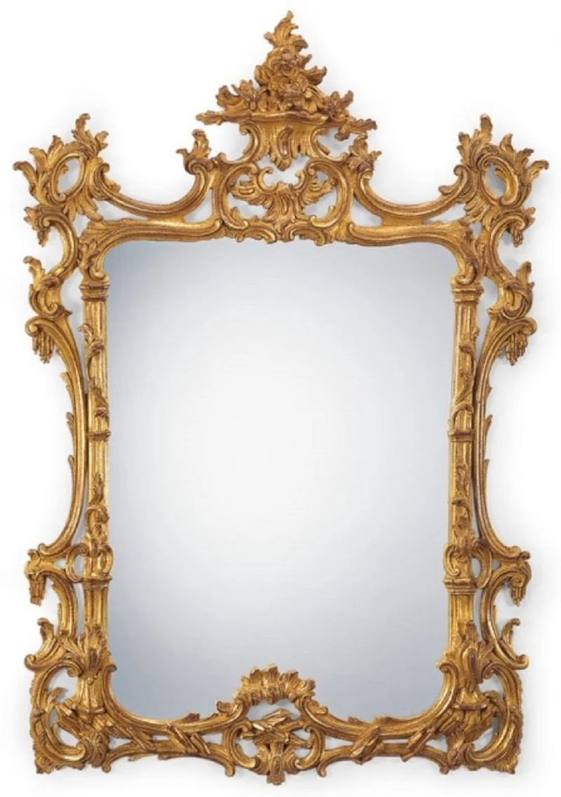 Casa Padrino Luxus Barock Spiegel Antik Gold - Handgefertigter Barockstil Massivholz Wandspiegel - Luxus Möbel im Barockstil - Made in Italy - Barock Interior