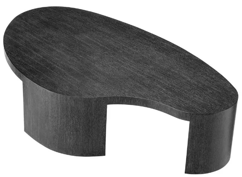 Casa Padrino Luxus Couchtisch Schwarzgrau 150 x 86 x H. 35 cm - Luxus Wohnzimmertisch - Wohnzimmer Möbel - Hotel Möbel - Luxus Qualität