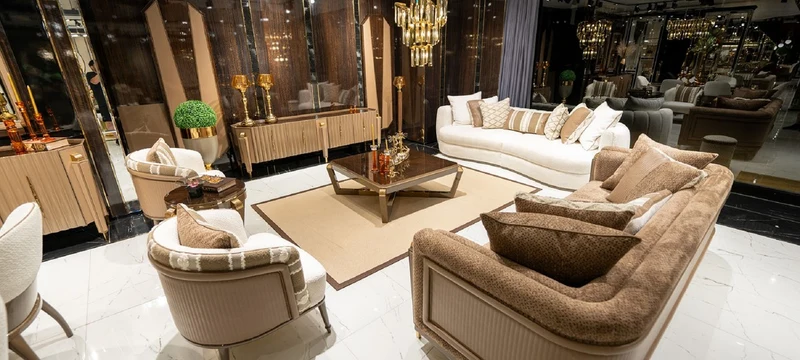 Casa Padrino Luxus Sessel Weiß / Grau / Braun - Wohnzimmer Sessel - Hotel Sessel - Wohnzimmer Möbel - Hotel Möbel - Luxus Möbel