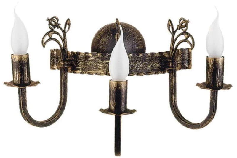 Casa Padrino Barock Wandleuchte Antik Bronze 42 x 24 x H. 25 cm - Barockstil Metall Wandlampe - Barock Leuchten - Edel & Prunkvoll