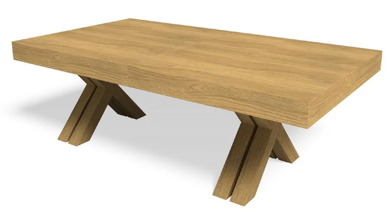 Casa Padrino Luxus Esstisch Naturfarben 200-494 x 110 x H. 77 cm - Ausziehbarer Massivholz Konferenztisch - Esszimmer Möbel - Büro Möbel - Massivholz Möbel - Luxus Möbel