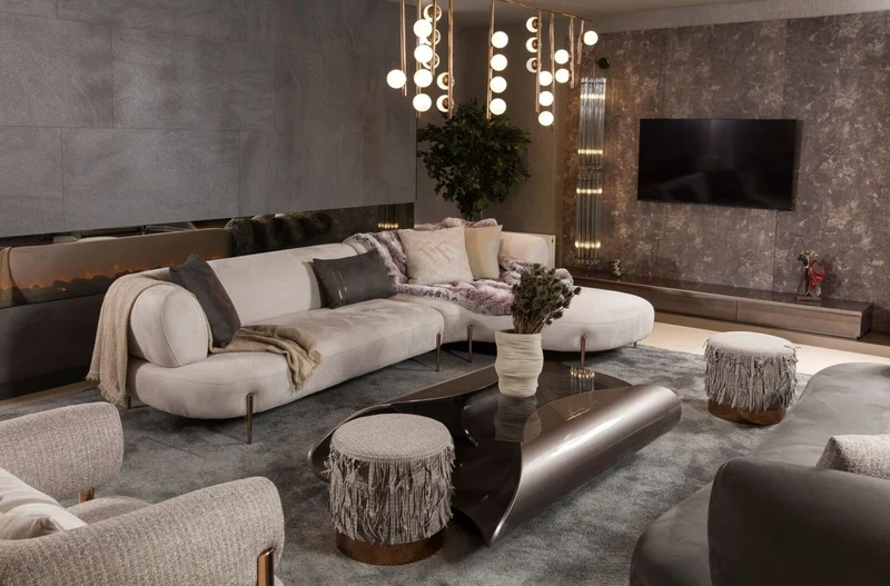 Casa Padrino Luxus Designer Couchtisch Grau / Schwarz 140 x 90 x H. 35 cm - Wohnzimmertisch mit Glasplatte - Wohnzimmer Möbel - Hotel Möbel - Luxus Designer Möbel - Luxus Kollektion