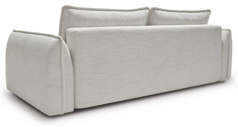 Casa Padrino Luxus Sofa Grau 253 x 120 x H. 74 cm - Wohnzimmer Sofa mit Schlaffunktion - Wohnzimmer Möbel - Luxus Möbel - Luxus Interior