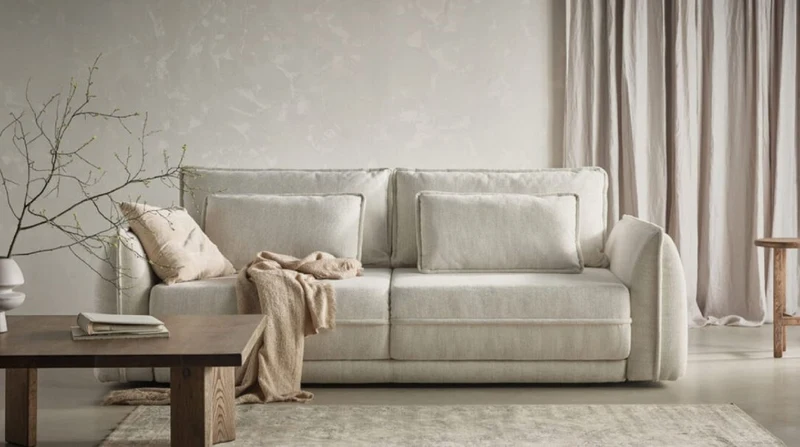 Casa Padrino Luxus Sofa Grau 253 x 120 x H. 74 cm - Wohnzimmer Sofa mit Schlaffunktion - Wohnzimmer Möbel - Luxus Möbel - Luxus Interior