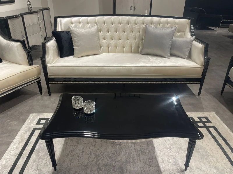 Casa Padrino Luxus Barock Wohnzimmer Sofa Gold / Schwarz / Grau - Handgefertigtes Barockstil Sofa - Luxus Wohnzimmer Möbel im Barockstil - Barock Möbel - Edel & Prunkvoll