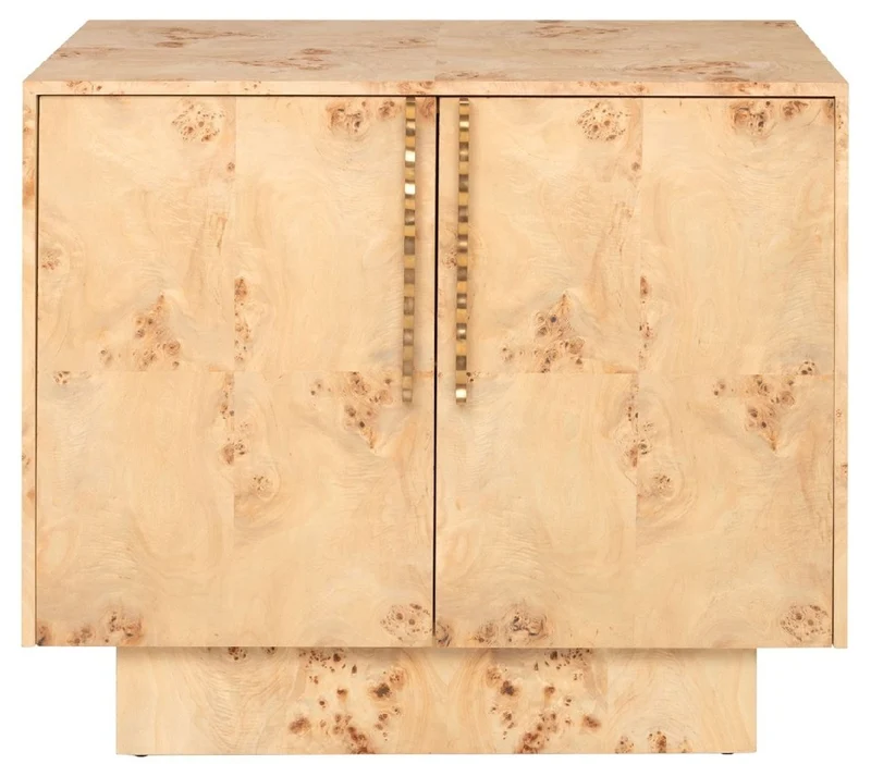 Casa Padrino Luxus Sideboard Naturfarben 93 x 45 x H. 80 cm - Massivholz Schrank mit 2 Türen - Luxus Möbel - Hotel Möbel - Luxus Einrichtung