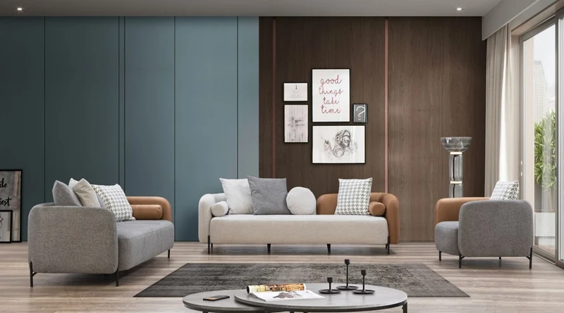 Casa Padrino Luxus Sessel Grau / Braun / Schwarz 80 x 90 x H. 70 cm - Wohnzimmer Sessel - Hotel Sessel - Wohnzimmer Möbel - Luxus Möbel - Wohnzimmer Einrichtung - Luxus Einrichtung