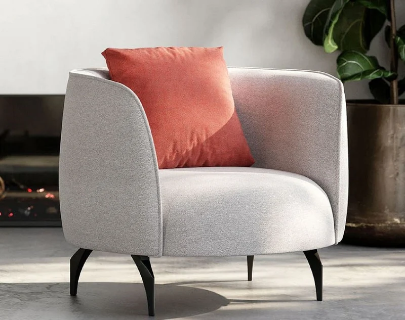 Casa Padrino Luxus Sessel Grau / Schwarz 84 x 82 x H. 70 cm - Wohnzimmer Sessel - Hotel Sessel - Wohnzimmer Möbel - Hotel Möbel - Luxus Möbel - Luxus Einrichtung