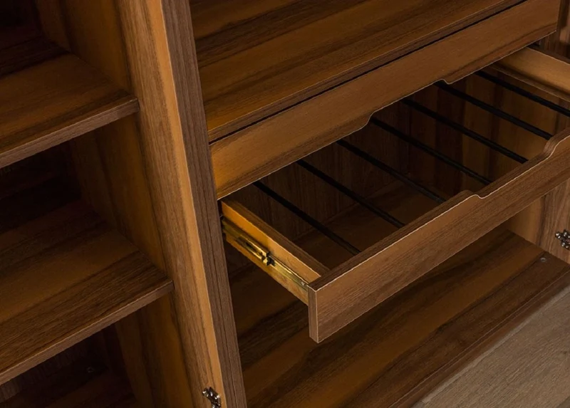 Casa Padrino Luxus Kleiderschrank Braun / Schwarz 250 x H. 220 cm - Massivholz Schlafzimmerschrank mit 5 Glastüren und LED Beleuchtung - Schlafzimmer Möbel - Hotel Möbel - Luxus Möbel