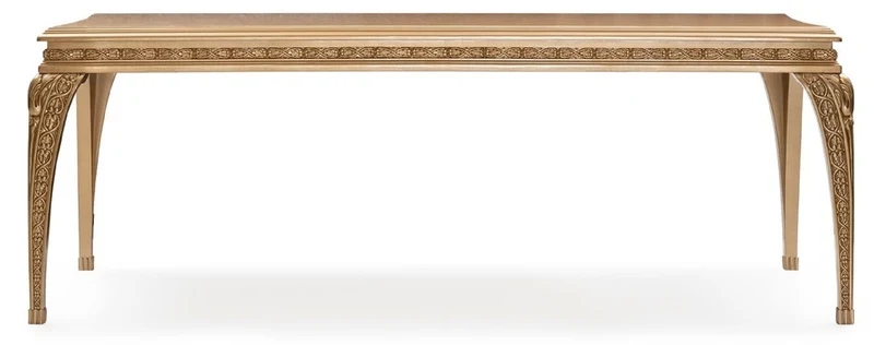 Casa Padrino Luxus Barock Esszimmer Set Grau / Gold - 1 Barock Esstisch & 6 Barock Esszimmerstühle - Luxus Esszimmer Möbel im Barockstil - Prunkvolle Barock Esszimmer Möbel