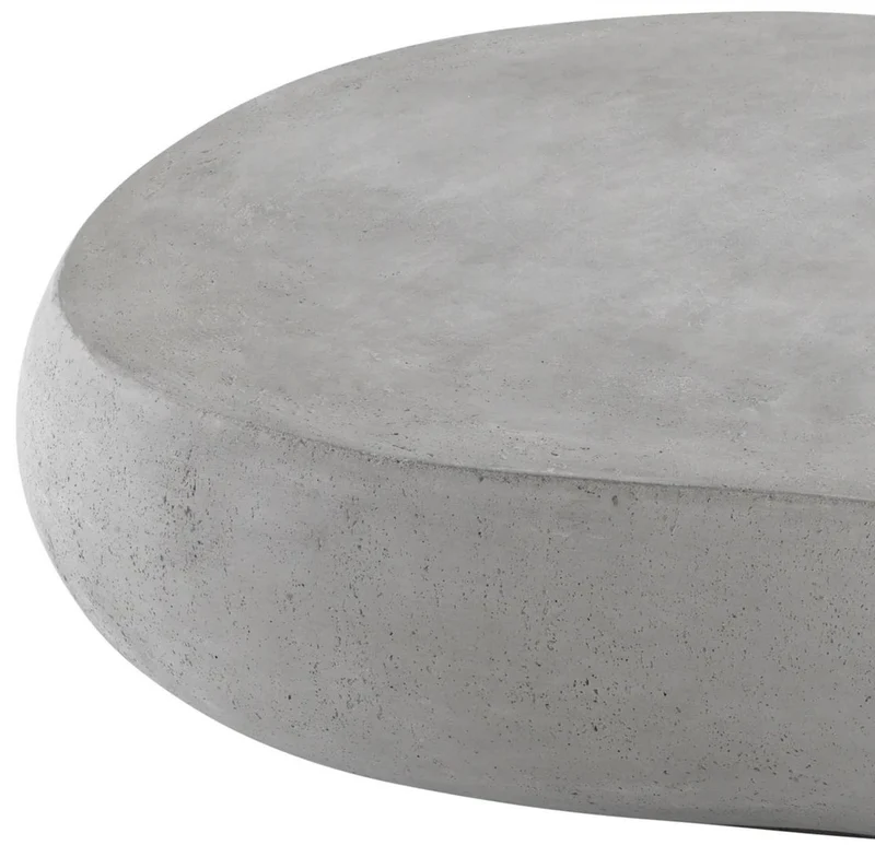 Casa Padrino Luxus Gartentisch Grau 160 x 103 x H. 32 cm - Garten Couchtisch aus glasfaserverstärktem Beton - Garten & Terrassen Möbel - Luxus Qualität