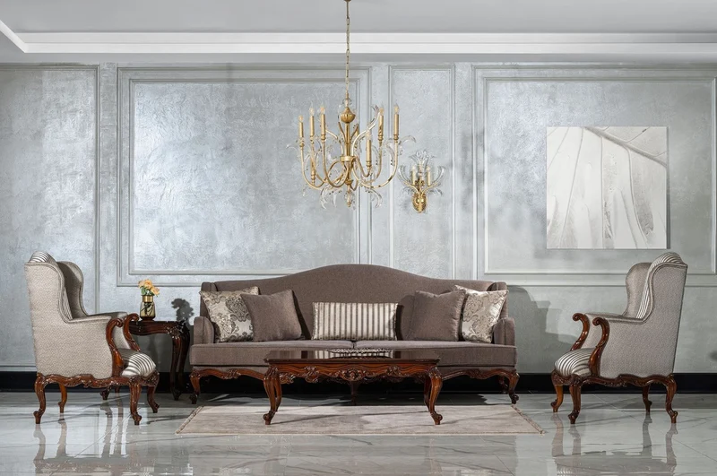 Casa Padrino Luxus Barock Couchtisch Braun - Handgefertigter Massivholz Wohnzimmertisch im Barockstil - Wohnzimmer Möbel im Barockstil - Barock Möbel - Edel & Prunkvoll