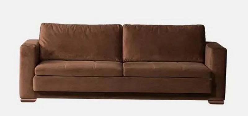 Casa Padrino Luxus 3er Sofa Braun 211 x 88 x H. 67 cm - Wohnzimmer Sofa - Hotel Sofa - Wohnzimmer Möbel - Hotel Möbel - Luxus Möbel - Luxus Einrichtung