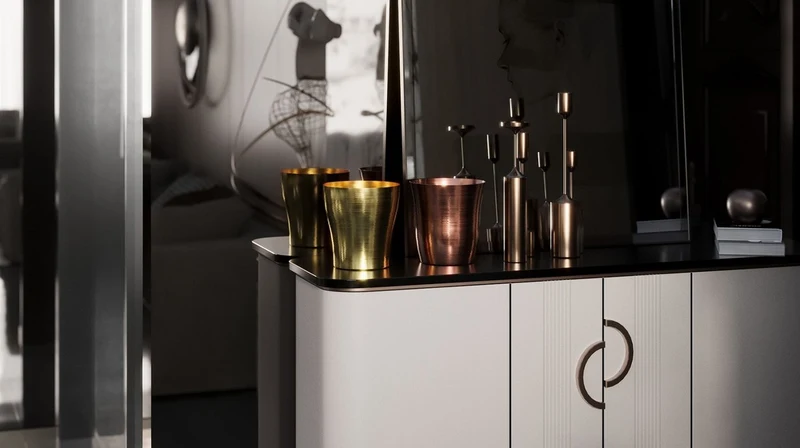 Casa Padrino Luxus Kupfer Champagnerkühler Ø 18 x H. 19 cm - Runder Weinkühler - Sektkühler - Gastronomie Accessoires - Restaurant Accessoires - Hotel Accessoires - Luxus Kollektion