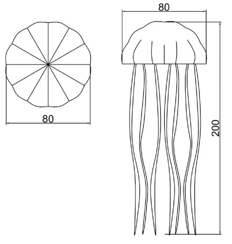 Casa Padrino Luxus Sitzsack Qualle Lila / Weiß Ø 80 x H. 35 cm - Schwimmender Sitzsack - Handgefertigtes Sitzkissen - Garten Deko - Terrassen Deko - Pool Deko - Luxus Accessoires