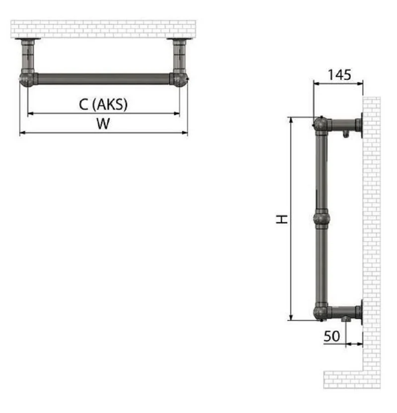 Casa Padrino Luxus Badezimmer Handtuchwärmer Messing 49,4 x 14,5 x H. 87,6 cm - Elektrischer Handtuch Wärmer - Edelstahl Handtuchheizkörper - Luxus Badezimmer Zubehör