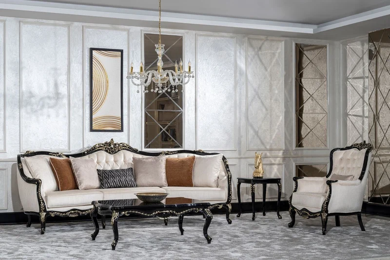 Casa Padrino Luxus Barock Beistelltisch Schwarz / Gold - Quadratischer Massivholz Tisch im Barockstil - Luxus Wohnzimmer Möbel im Barockstil - Barock Möbel - Edel & Prunkvoll