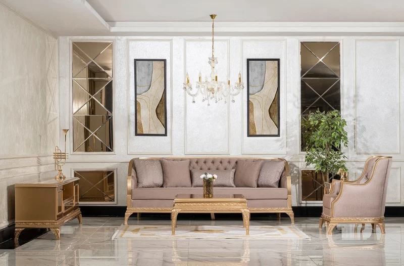 Casa Padrino Luxus Barock Wohnzimmer Sessel Braun / Gold - Handgefertigter Barockstil Sessel mit dekorativem Kissen - Luxus Wohnzimmer Möbel im Barockstil - Barock Möbel