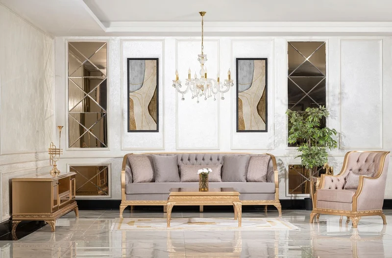Casa Padrino Luxus Barock Wohnzimmer Sessel Braun / Gold - Handgefertigter Barockstil Sessel mit dekorativem Kissen - Luxus Wohnzimmer Möbel im Barockstil - Barock Möbel