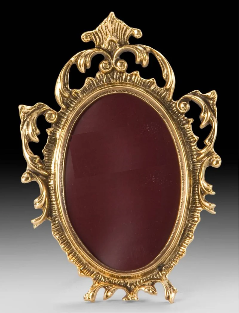 Casa Padrino Luxus Barock Bilderrahmen Gold 13 x H. 19 cm - Handgefertigter Barockstil Bronze Bilderrahmen - Barock Deko Accessoires - Edel & Prunkvoll