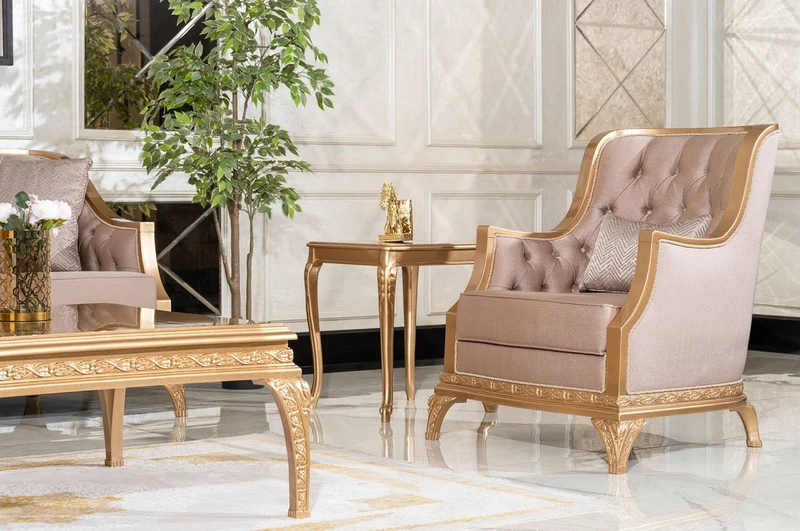 Casa Padrino Luxus Barock Beistelltisch Gold - Quadratischer Massivholz Tisch im Barockstil - Luxus Wohnzimmer Möbel im Barockstil - Barock Möbel - Edel & Prunkvoll