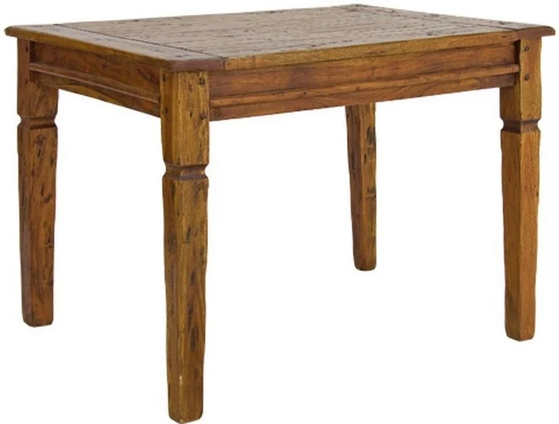 Casa Padrino Landhausstil Esstisch Braun / Naturfarben 200-290 x 100 x H. 76 cm - Ausziehbarer rustikaler Massivholz Küchentisch - Rustikale Esszimmer Möbel - Massivholz Möbel - Landhausstil Möbel