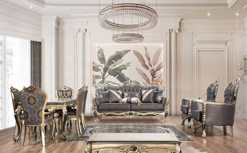 Casa Padrino Luxus Barock Couchtisch Gold / Schwarz - Rechteckiger Barockstil Wohnzimmertisch - Barockstil Wohnzimmer Möbel - Barock Möbel - Luxus Möbel im Barockstil - Edel & Prunkvoll