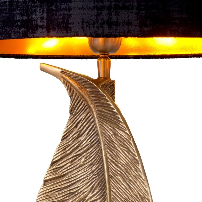 Casa Padrino Luxus Tischleuchte Vintage Messing / Schwarz 50 x 30 x H. 76,5 cm - Schreibtischleuchte mit ovalem Lampenschirm und Granitsockel - Luxus Tischleuchten - Luxus Schreibtischleuchten