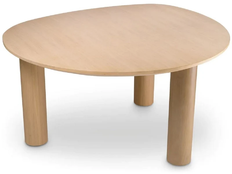 Casa Padrino Luxus Esstisch Naturfarben 149 x 128,5 x H. 77 cm - Massivholz Küchentisch - Esszimmer Möbel - Küchen Möbel - Luxus Möbel - Luxus Einrichtung