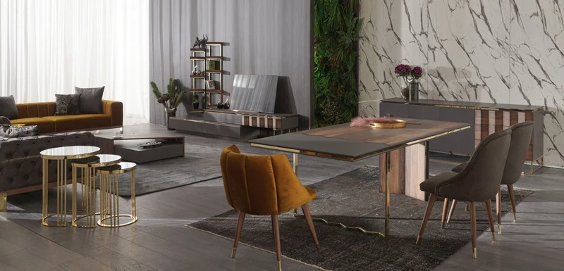 Casa Padrino Luxus Couchtisch Braun / Grau 130 x 80 x H. 32 cm - Rechteckiger Massivholz Wohnzimmertisch - Wohnzimmer Möbel - Luxus Möbel - Luxus Einrichtung