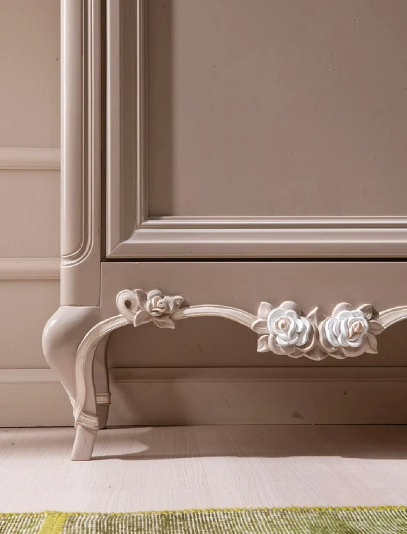 Casa Padrino Luxus Barock Vitrine Grau / Creme / Braun - Handgefertigter italienischer Barockstil Vitrinenschrank - Barockstil Möbel - Italienische Barock Möbel - Luxus Qualität - Made in Italy
