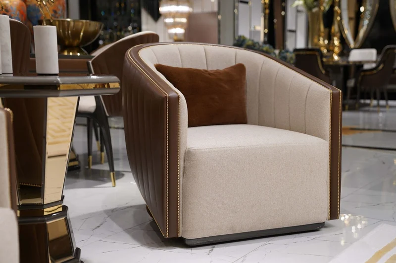 Casa Padrino Luxus Beistelltisch Braun / Grau / Gold - Verspiegelter 8 eckiger Massivholz Tisch - Wohnzimmer Möbel - Wohnzimmer Einrichtung - Luxus Möbel - Luxus Einrichtung - Luxus Qualität