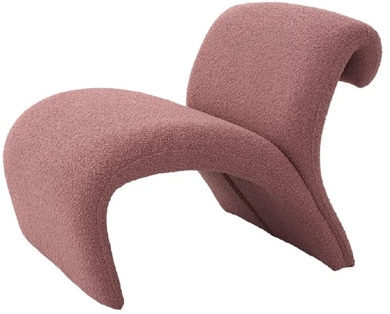 Casa Padrino Luxus Designer Sessel Rosa 69 x 74 x H. 67 cm - Wohnzimmer Sessel - Hotel Sessel - Wohnzimmer Möbel - Luxus Möbel - Wohnzimmer Einrichtung - Luxus Einrichtung - Möbel Luxus