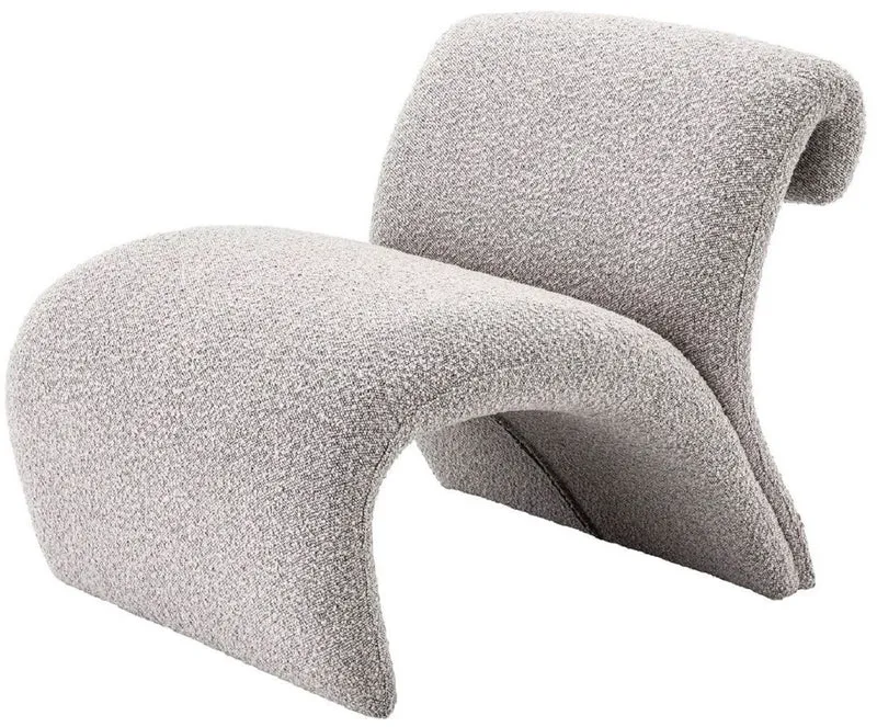 Casa Padrino Luxus Designer Sessel Grau 69 x 74 x H. 67 cm - Wohnzimmer Sessel - Hotel Sessel - Wohnzimmer Möbel - Luxus Möbel - Wohnzimmer Einrichtung - Luxus Einrichtung - Möbel Luxus