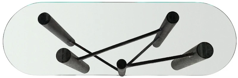 Casa Padrino Luxus Konsole Antik Schwarz 140 x 45 x H. 81 cm - Aluminium Konsolentisch mit Glasplatte - Luxus Möbel - Wohnzimmer Möbel - Luxus Einrichtung - Wohnzimmer Einrichtung