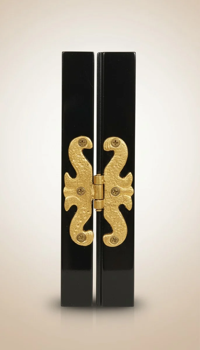 Pompöös by Casa Padrino Luxus Barock Barschrank Schwarz / Gold - Pompööser Barock Weinschrank designed by Harald Glööckler - Barock Bar Möbel - Edel & Prunkvoll