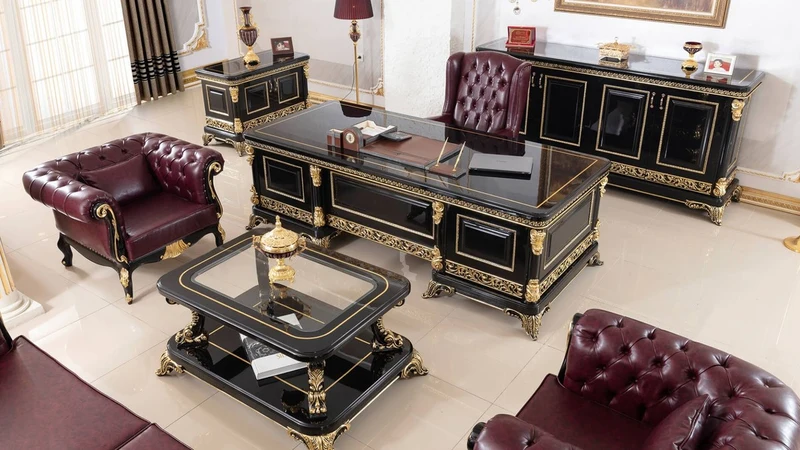 Casa Padrino Luxus Barock Chesterfield Sessel Bordeauxrot / Schwarz / Gold - Prunkvoller Wohnzimmer Sessel mit edlem Kunstleder - Barock Chesterfield Wohnzimmer Möbel