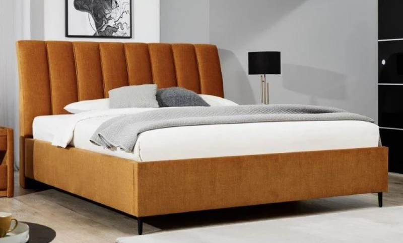 Casa Padrino Luxus Doppelbett Braun / Schwarz - Verschiedene Größen - Modernes Massivholz Bett mit Kopfteil - Moderne Schlafzimmer Möbel - Luxus Kollektion