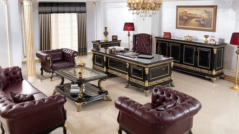 Casa Padrino Luxus Barock Sideboard Schwarz / Gold - Prunkvoller Massivholz Schrank mit 4 Türen - Barock Möbel - Edel & Prunkvoll