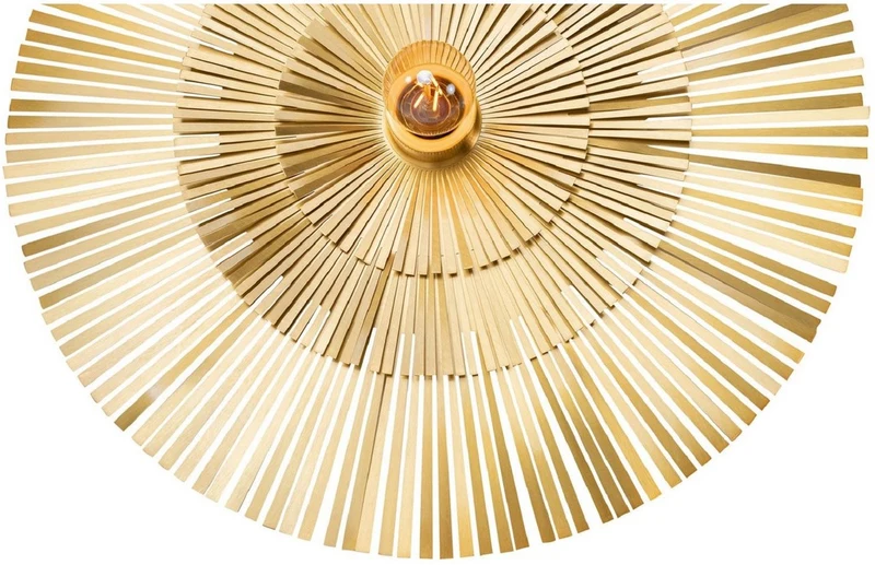 Casa Padrino Luxus Wandleuchte Ø 60 cm - Runde Messing Wandlampe - Hotel & Restaurant Wandleuchte - Luxus Kollektion