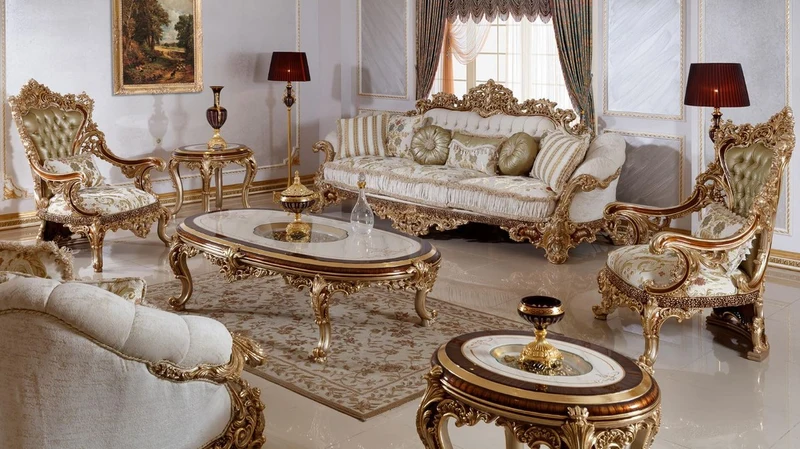 Casa Padrino Luxus Barock Sofa Weiß / Mehrfarbig / Braun / Gold - Prunkvolles Wohnzimmer Sofa mit elegantem Muster - Barock Wohnzimmer & Hotel Möbel - Edel & Prunkvoll