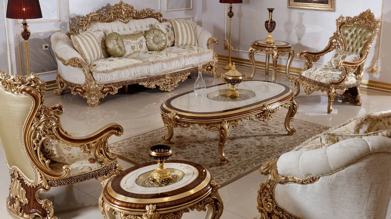 Casa Padrino Luxus Barock Sofa Weiß / Mehrfarbig / Braun / Gold - Prunkvolles Wohnzimmer Sofa mit elegantem Muster - Barock Wohnzimmer & Hotel Möbel - Edel & Prunkvoll