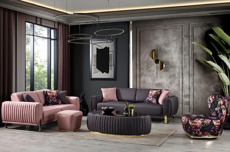 Casa Padrino Luxus Sessel Schwarz / Mehrfarbig / Gold - Moderner Wohnzimmer Sessel mit Blumenmuster - Moderne Wohnzimmer Möbel - Luxus Kollektion