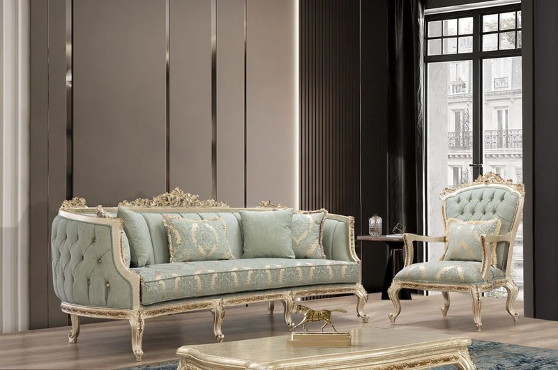 Casa Padrino Luxus Barock Couchtisch Antik Gold - Prunkvoller Massivholz Wohnzimmertisch im Barockstil - Barock Wohnzimmer Möbel - Edel & Prunkvoll