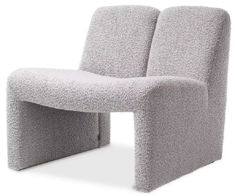 Casa Padrino Designer Sessel Grau 75 x 73 x H. 72,5 cm - Wohnzimmer & Hotel Sessel - Wohnzimmer & Hotel Möbel - Luxus Kollektion