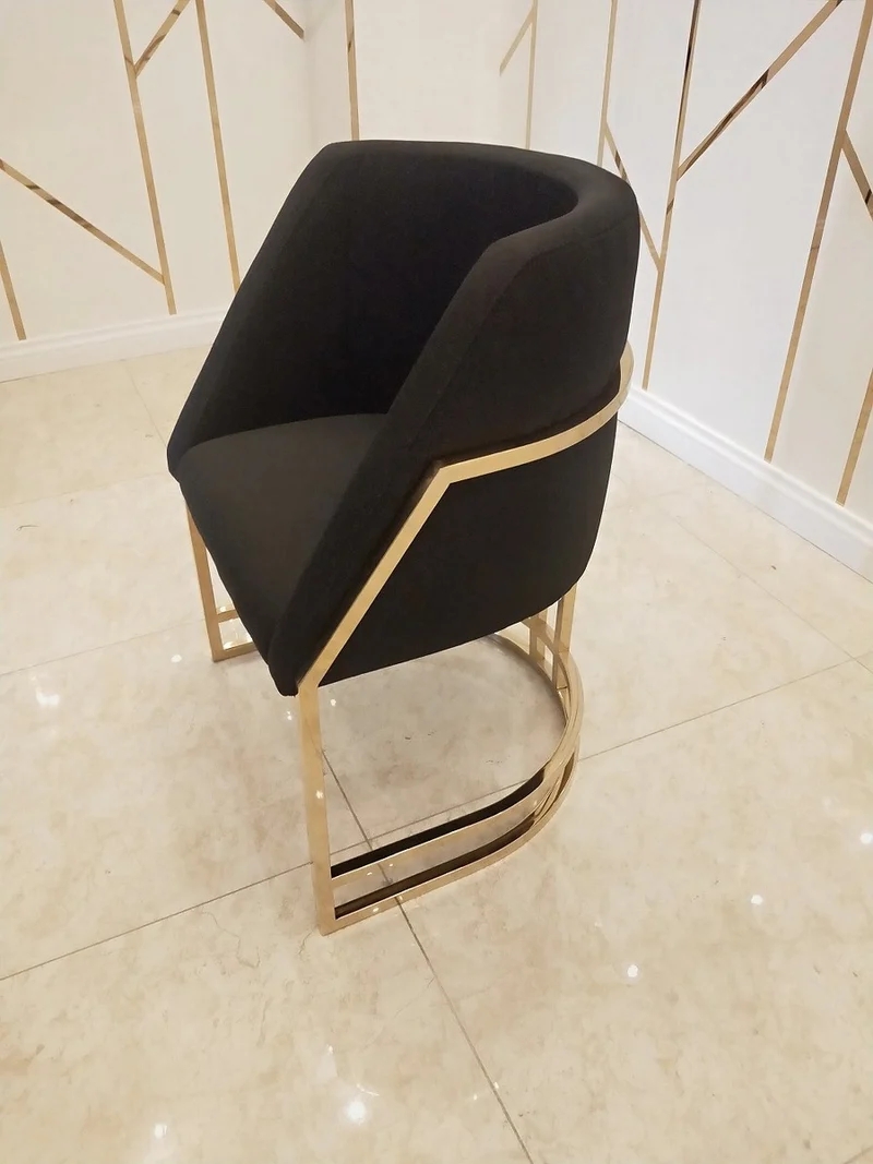 Casa Padrino Luxus Esszimmerstuhl Schwarz / Gold 60 x 56 x H. 80 cm - Luxus Esszimmer Möbel - Luxus Qualität
